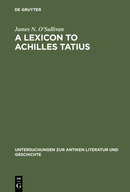 A Lexicon to Achilles Tatius, PDF eBook