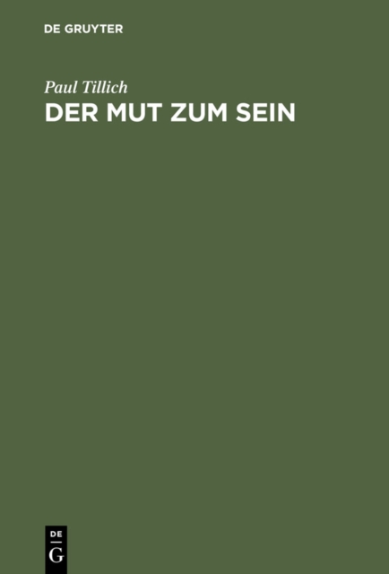 Der Mut zum Sein, PDF eBook