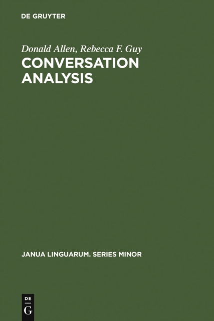 Conversation Analysis : The Sociology of Talk, PDF eBook