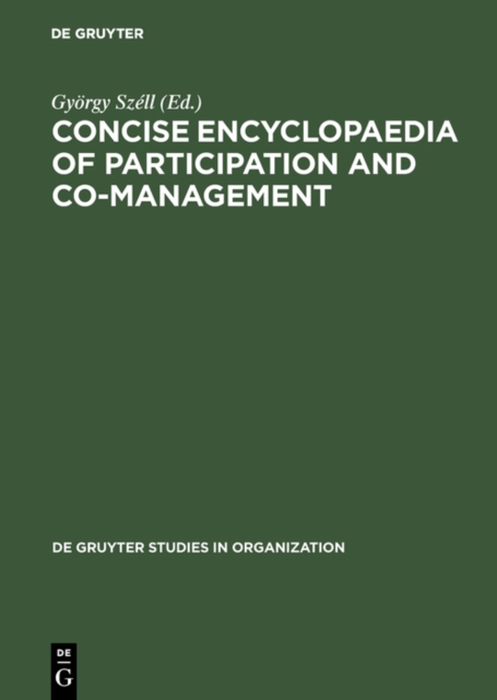 Concise Encyclopaedia of Participation and Co-Management, PDF eBook