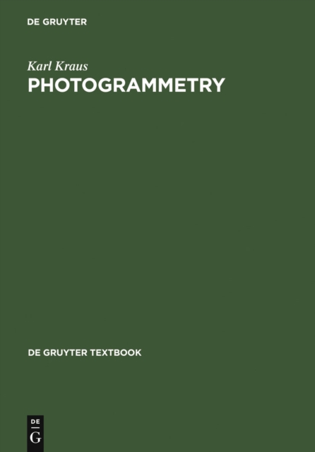 Photogrammetry : Geometry from Images and Laser Scans, PDF eBook