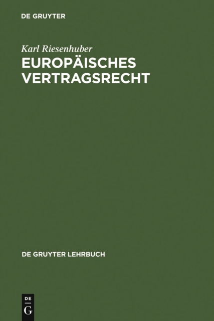 Europaisches Vertragsrecht, PDF eBook