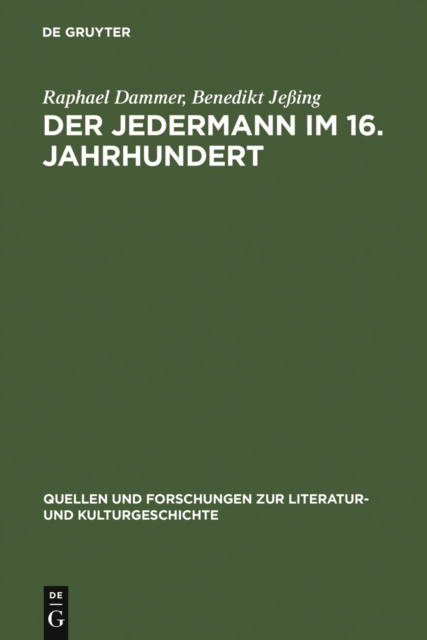 Der Jedermann im 16. Jahrhundert : Die Hecastus-Dramen von Georgius Macropedius und Hans Sachs, PDF eBook
