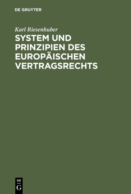 System und Prinzipien des Europaischen Vertragsrechts, PDF eBook