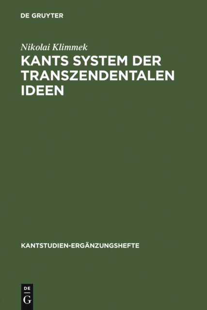 Kants System der transzendentalen Ideen, PDF eBook