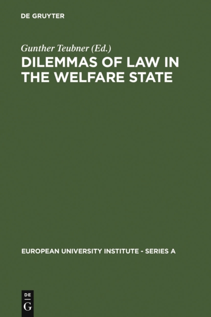 Dilemmas of Law in the Welfare State, PDF eBook