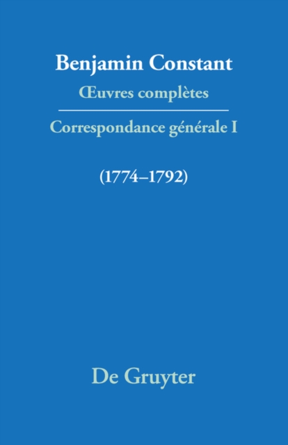 Correspondance 1774-1792, PDF eBook