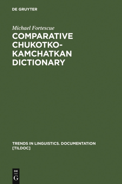 Comparative Chukotko-Kamchatkan Dictionary, PDF eBook