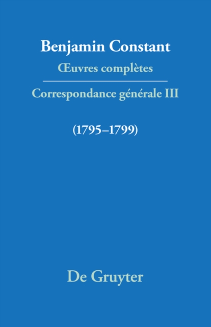 Correspondance 1795-1799, PDF eBook