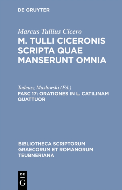 Orationes in L. Catilinam quattuor, PDF eBook