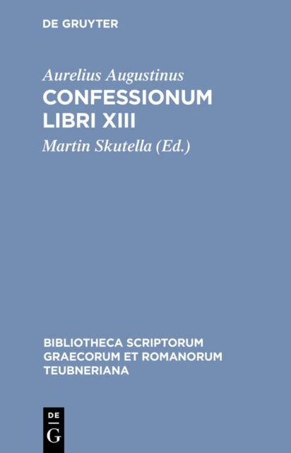 Confessionum Libri XIII, PDF eBook