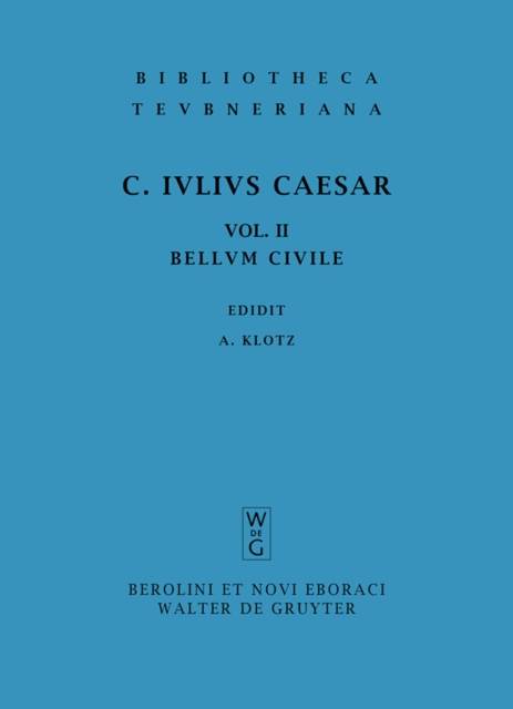 Commentarii belli civilis, PDF eBook