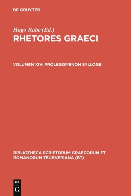 Prolegomenon Sylloge, PDF eBook