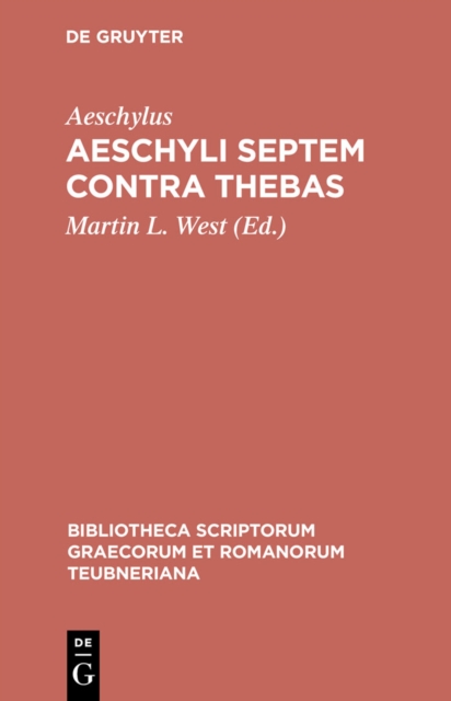 Aeschyli Septem contra Thebas, PDF eBook
