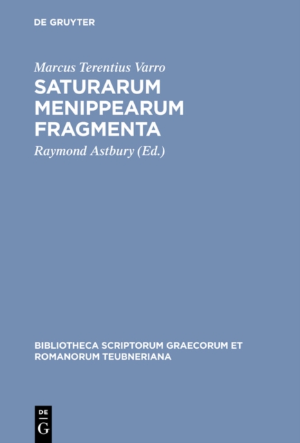 Saturarum Menippearum fragmenta, PDF eBook