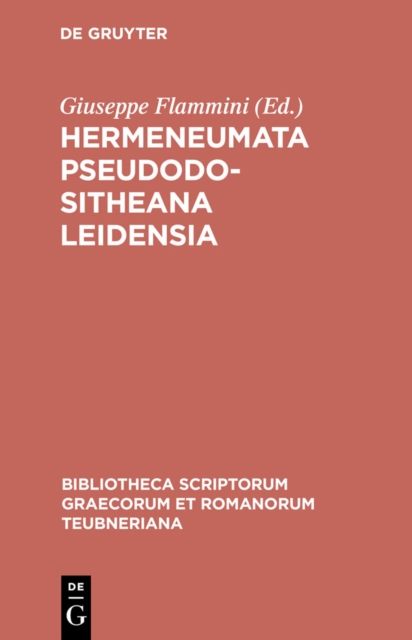 Hermeneumata Pseudodositheana Leidensia, PDF eBook