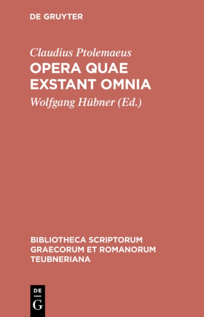 Opera quae exstant omnia : Vol III/Fasc 1: Apotelesmatica, PDF eBook
