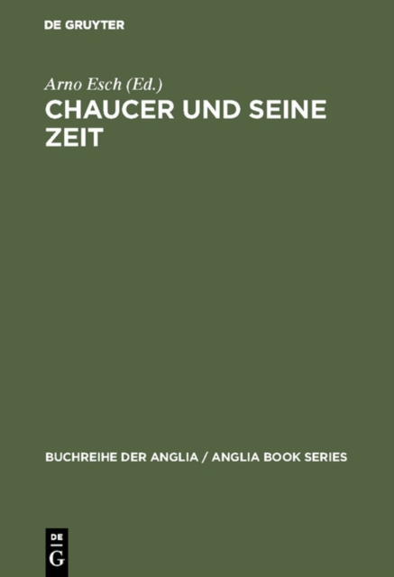 Chaucer und seine Zeit : Symposion fur Walter F. Schirmer, PDF eBook