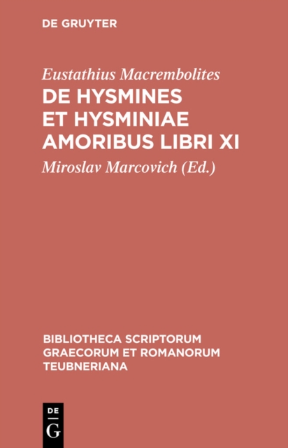 De Hysmines et Hysminiae amoribus libri XI, PDF eBook