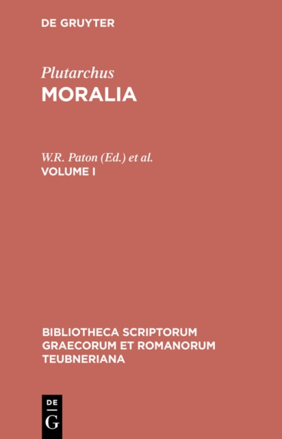 Moralia : Volume I, PDF eBook