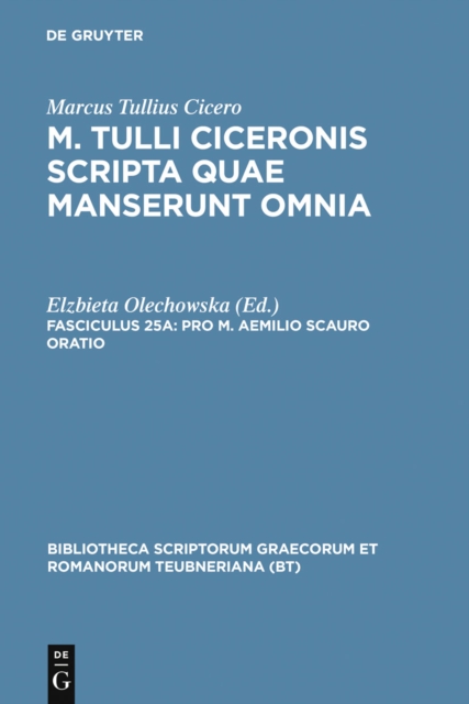 Pro M. Aemilio Scauro oratio, PDF eBook