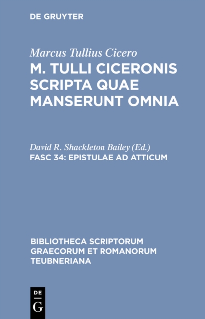 Epistulae ad Atticum : Vol. I. Libri I-VIII, PDF eBook