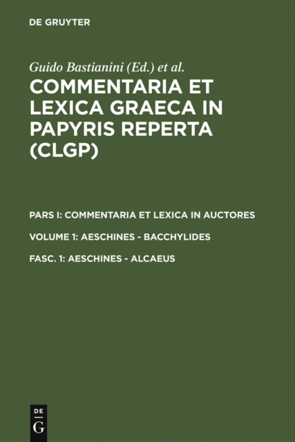 Aeschines - Alcaeus, PDF eBook