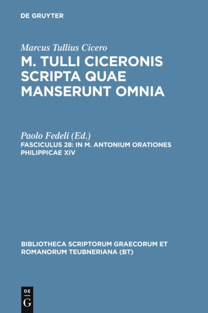 In M. Antonium orationes Philippicae XIV, PDF eBook