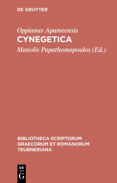 Cynegetica : Eutecnius Sophistes, Paraphrasis metro soluta, PDF eBook