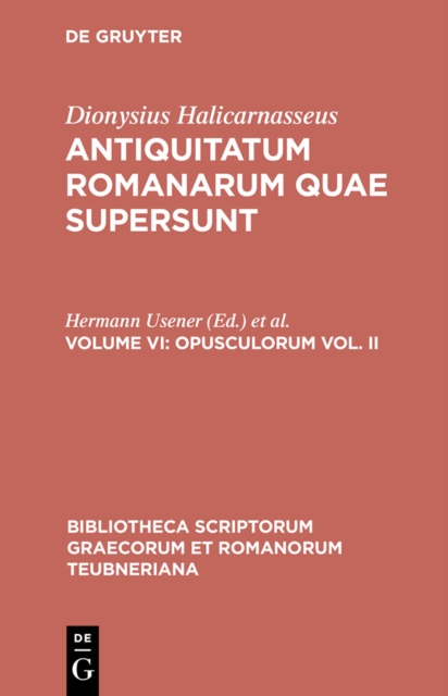 Opusculorum vol. II, PDF eBook