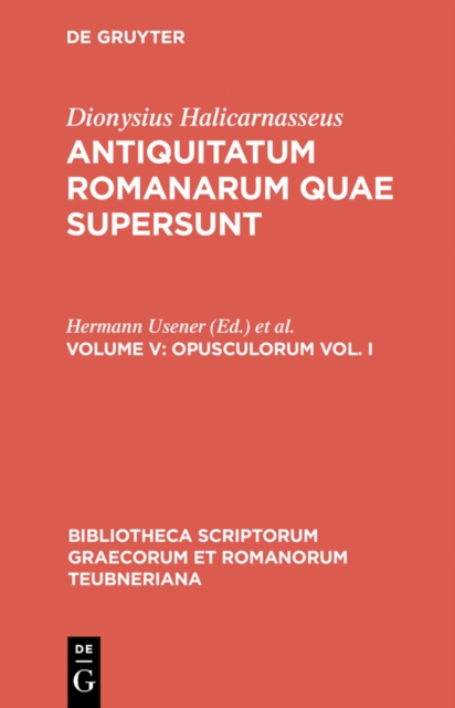 Opusculorum vol. I, PDF eBook