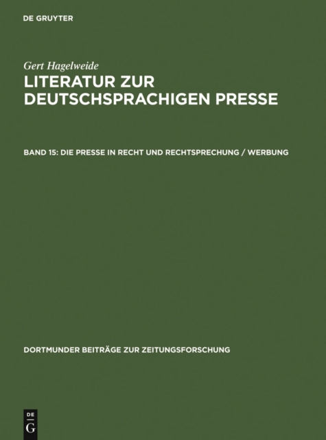 Die Presse in Recht und Rechtsprechung / Werbung, PDF eBook
