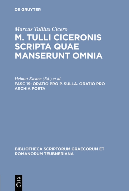 Oratio pro P. Sulla. Oratio pro Archia poeta, PDF eBook