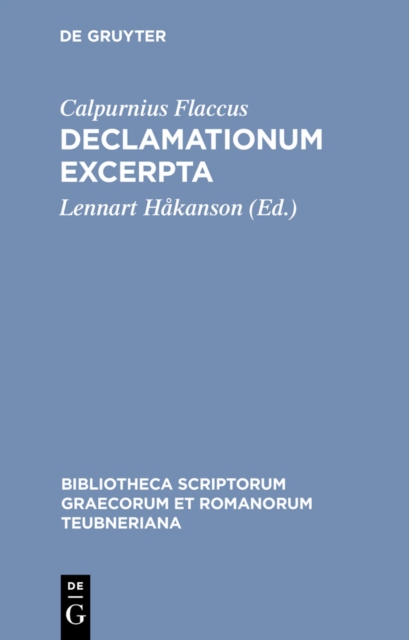 Declamationum excerpta, PDF eBook