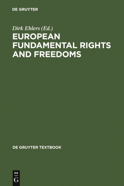 European Fundamental Rights and Freedoms, PDF eBook