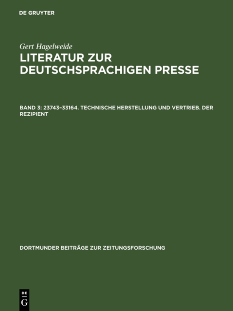 23743-33164. Technische Herstellung und Vertrieb. Der Rezipient, PDF eBook