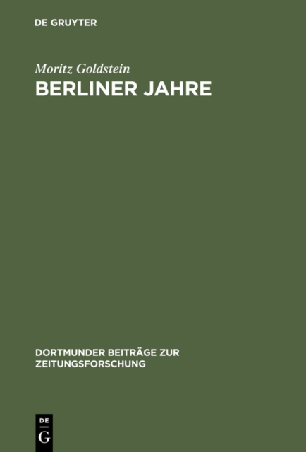 Berliner Jahre : Erinnerungen 1880 - 1933, PDF eBook