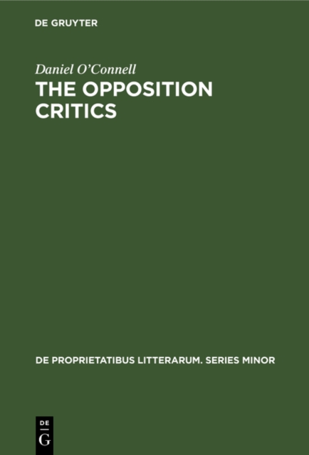 The opposition critics : The antisymbolist reaction in the modern period, PDF eBook