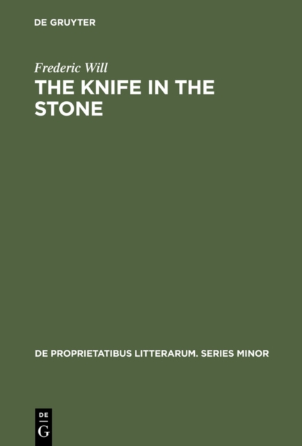 The Knife in the Stone : Essays in Literary Theory, PDF eBook