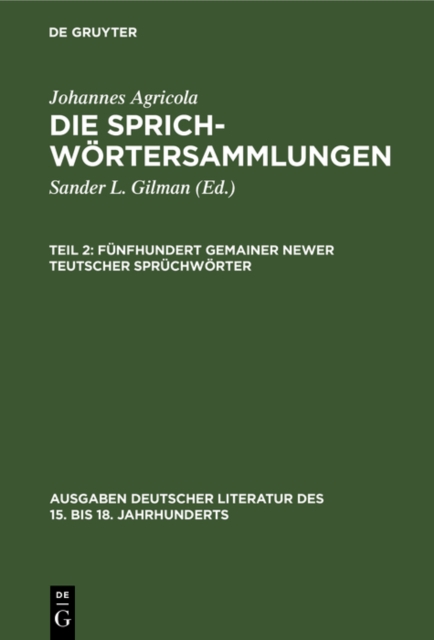 Funfhundert gemainer newer teutscher Spruchworter, PDF eBook