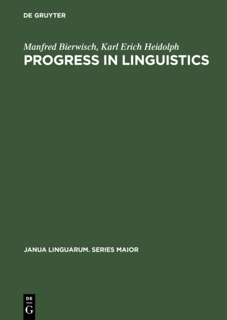 Progress in Linguistics : A Collection of Papers, PDF eBook
