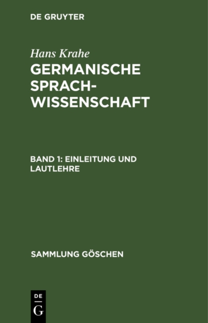 Einleitung und Lautlehre, PDF eBook