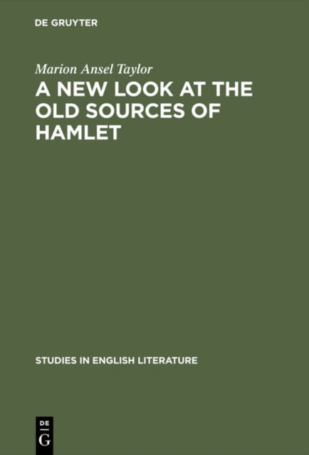 A new look at the old sources of Hamlet, PDF eBook