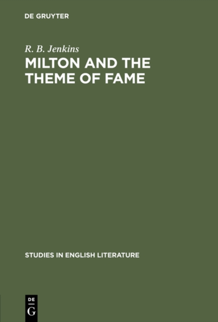 Milton and the theme of fame, PDF eBook