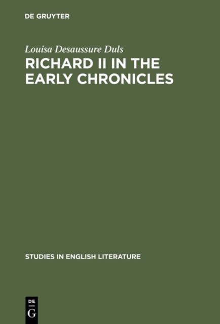 Richard II in the early chronicles, PDF eBook