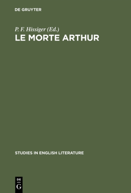 Le morte Arthur : A critical edition, PDF eBook