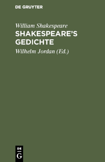 Shakespeare's Gedichte, PDF eBook
