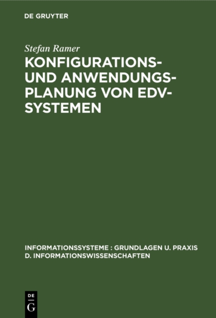 Konfigurations- und Anwendungsplanung von EDV-Systemen, PDF eBook