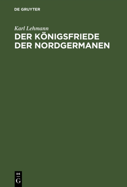Der Konigsfriede der Nordgermanen, PDF eBook