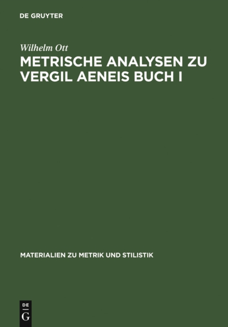 Metrische Analysen zu Vergil Aeneis Buch I, PDF eBook